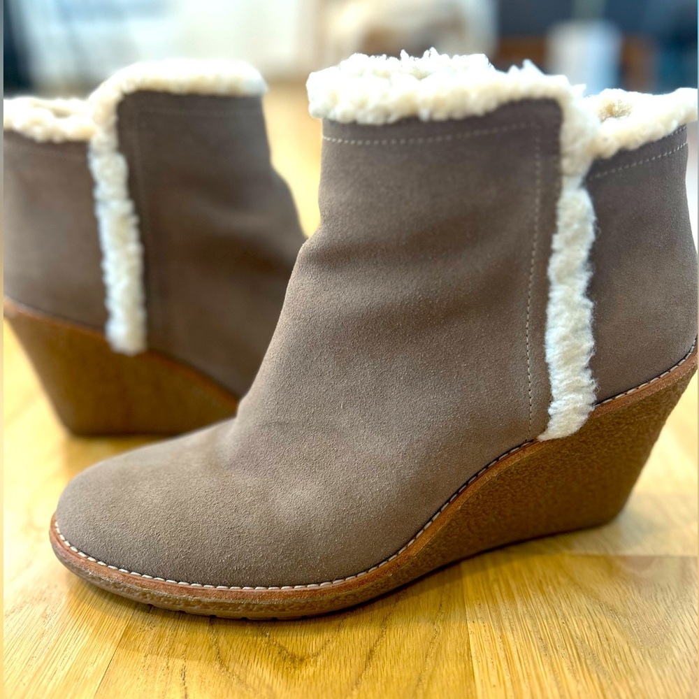 Cole Haan Michele Suede Waterproof Booties- size 10